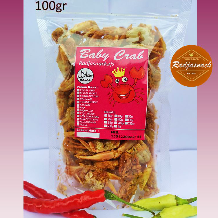 Jual Terkini Baby Crab Crispy Viral Gr Makanan Ringan Snack Baby