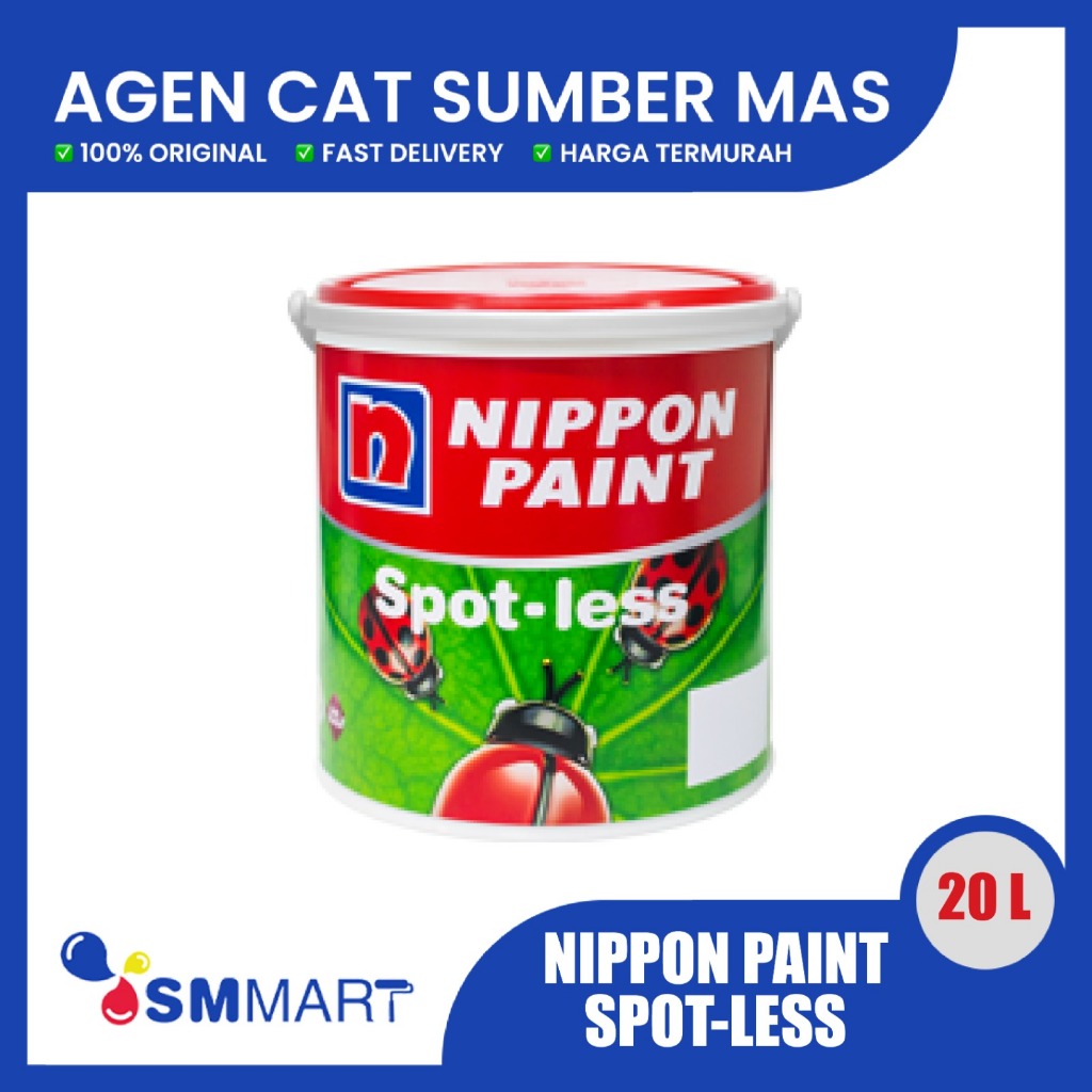 Jual Cat Tembok Nippon Paint Spotless Easy Clean Brilliant White 20L ...