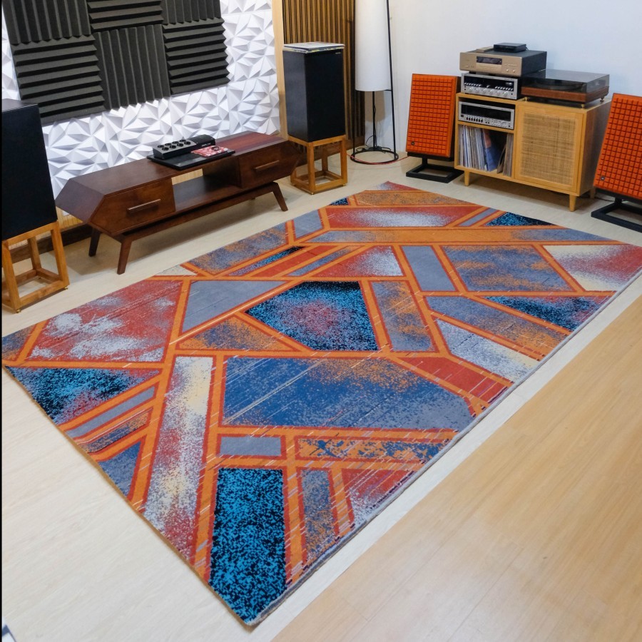 Jual Karpet Permadani Living Room / Rugs Karpet Axminster Motif Hexagon ...