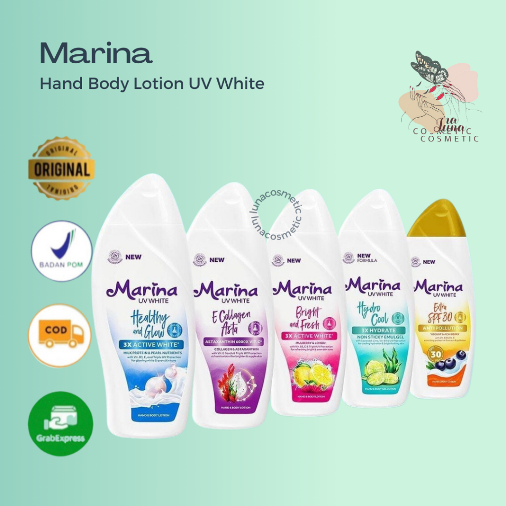 Jual Marina Uv White Hand Body Lotion Shopee Indonesia