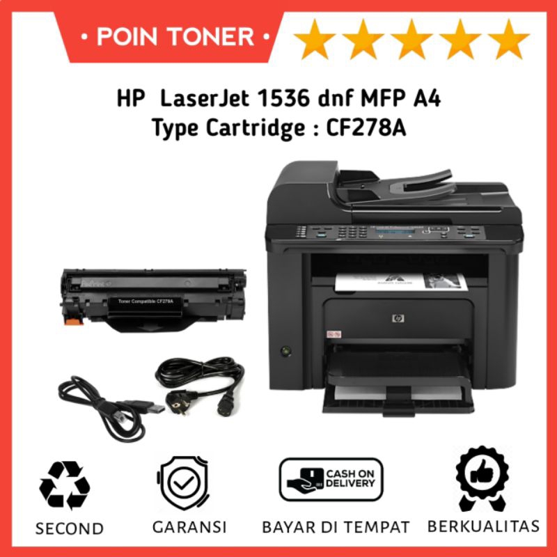 Jual Printer HP LaserJet 1536 dnf MFP Multifungsi | Shopee Indonesia