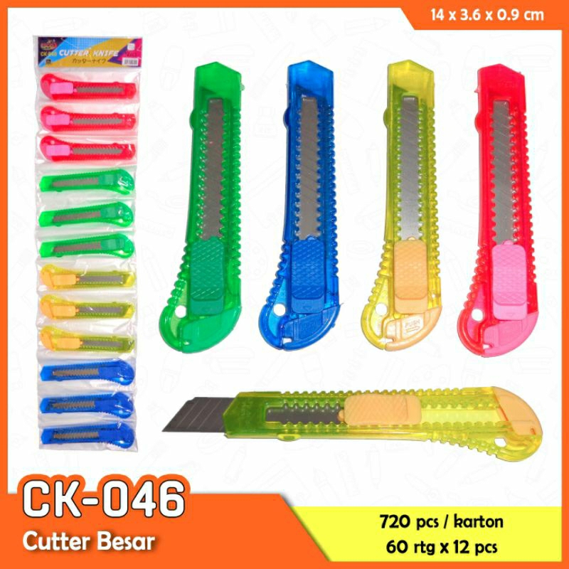 Jual 1Renceng pisau karter besar(12pcs) | Shopee Indonesia