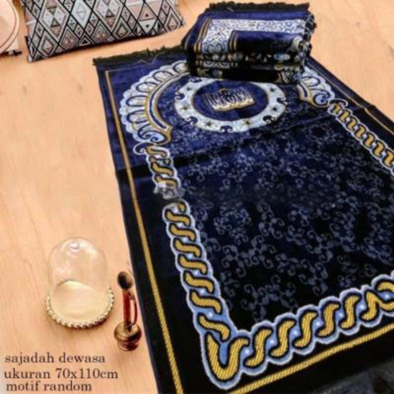 Jual Sajadah Turki Premium Bludru Super Tebal Halus Sajadah Dewasa I