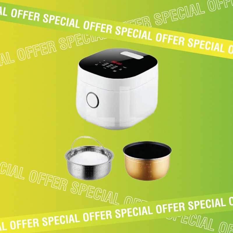 Jual LOCKnLOCK EJR846WHT Low Sugar Low carbo digital rice cooker 1.2L