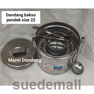Jual Dandang bakso mini size 16 18 20 22 / set satuan dandang bakso ...