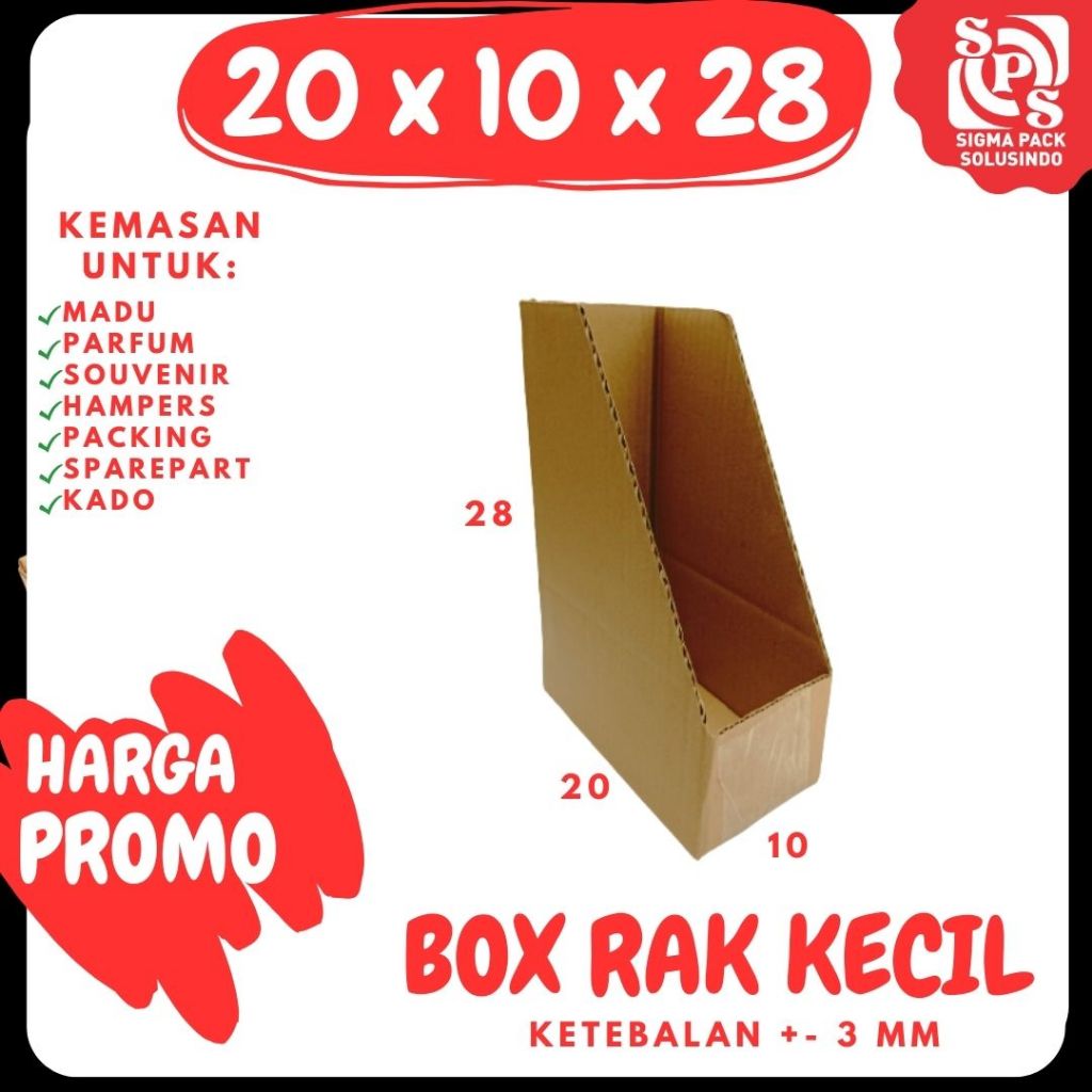 Jual Box Rak Kecil 20x10x28 Box File Dus Ordner/ Outner/ Odner Karton ...