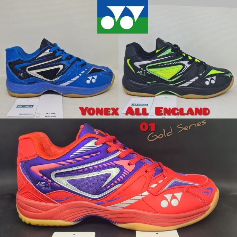 Jual SALE Sepatu Badminton YONEX ALL ENGLAND 01 GOLD - AE01 Gold ...