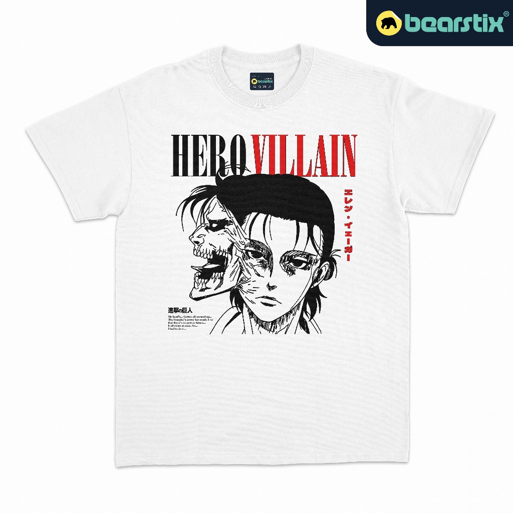 Maglietta Uomo AOT Titan Eren Tatakae – Anime Lover – Nera 3XL – Regalo Per Fan Di Attack On Titan