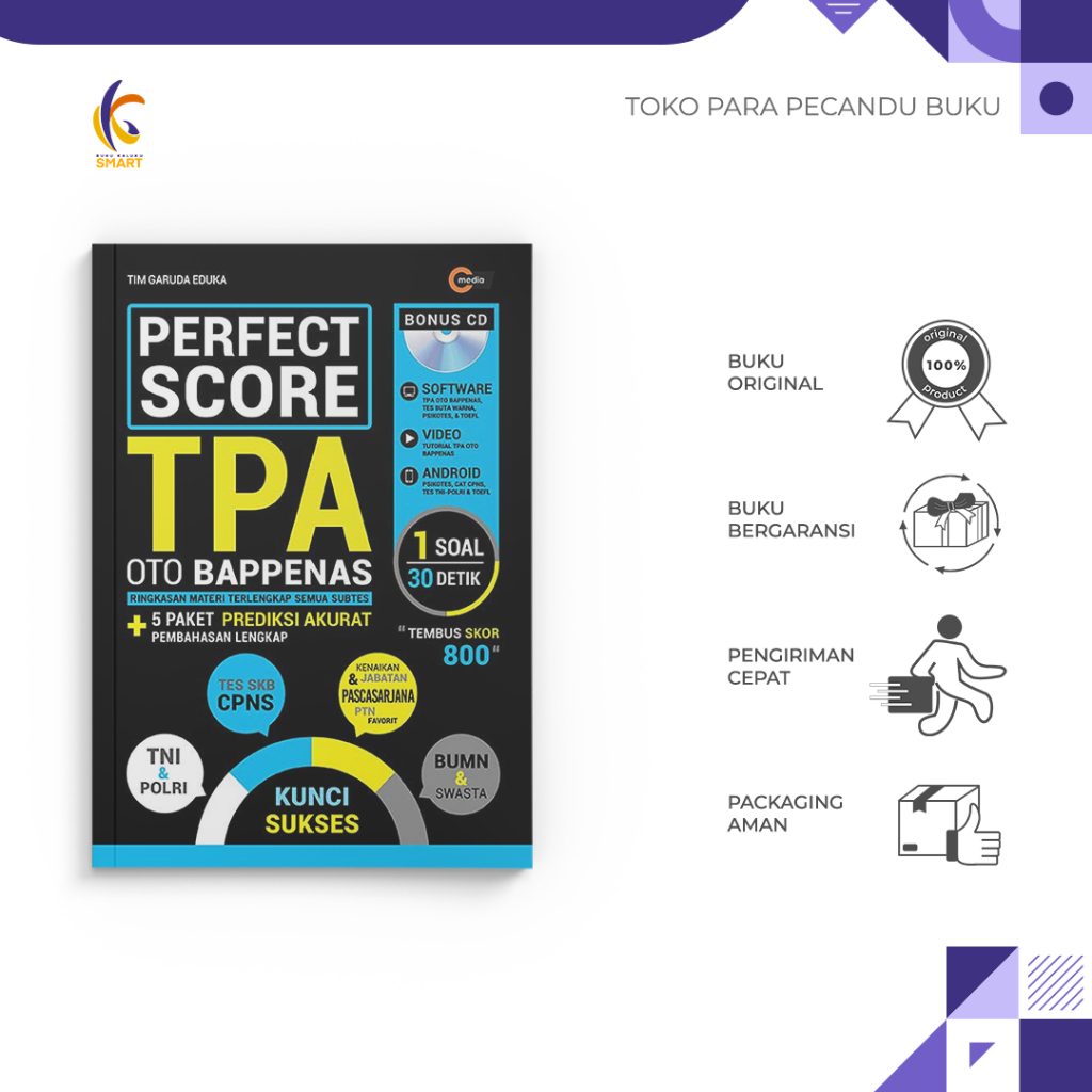 Jual Buku Pendidikan - Perfect Score TPA OTO Bappenas - Tim Garuda ...