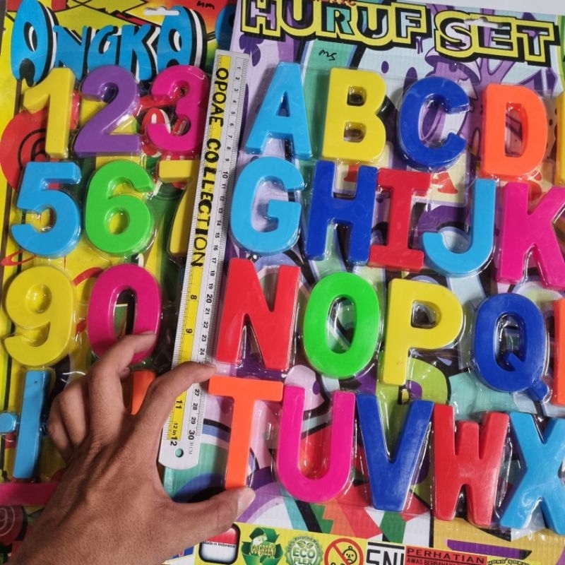 Jual mainan edukasi mengenal angka dan huruf lengkap ABC sampai Z ...