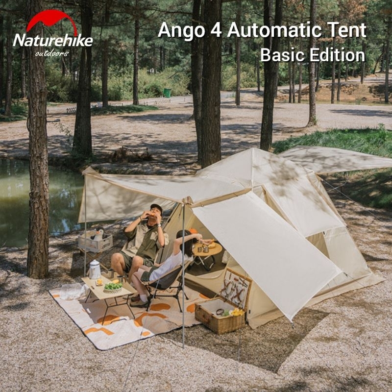 Naturehike Ango - Tenda Pop-up Con Tenda Da Campeggio Per 3