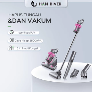HAN RIVER  Vacum Cleaner 25000PA Cordless 5-in-1 Penyedot Debu Portable /All-in-one mite removal and vacuuming machine (Upgraded model)