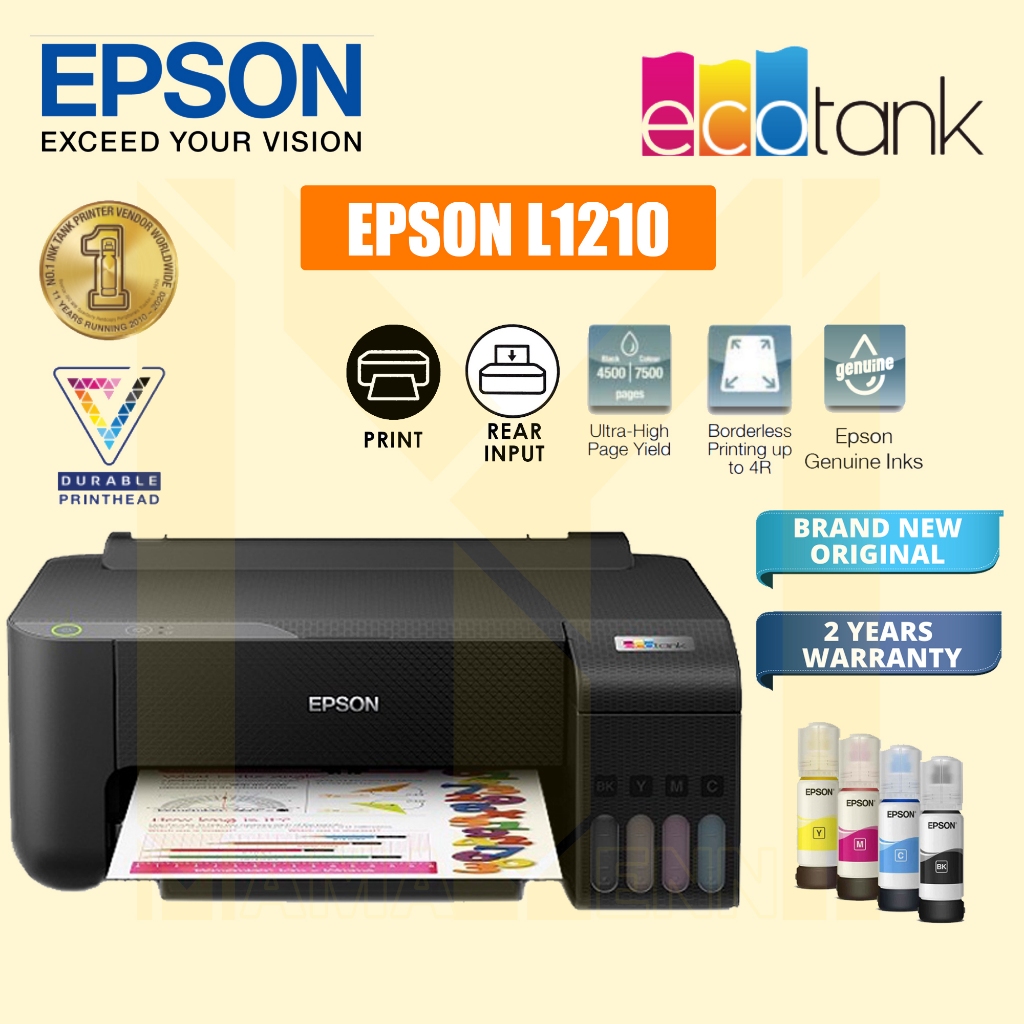 Jual Printer Epson Ecotank L1210 Ink Tank A4 Pengganti L1110 Shopee Indonesia 0737