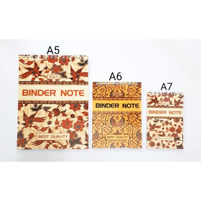 Jual Binder Note/Notes Batik KIKY A5, A6, A7