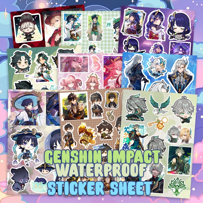 Jual 𝗚𝗘𝗡𝗦𝗛𝗜𝗡 𝗜𝗠𝗣𝗔𝗖𝗧 Sticker Mondstadt Liyue Inazuma Sumeru Fontaine ...