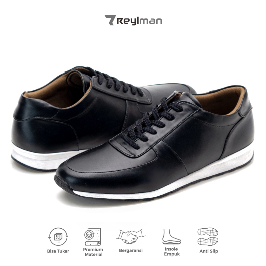 Jual Reyl Man Allegro Black Series Sepatu Sneaker Pria Shopee Indonesia