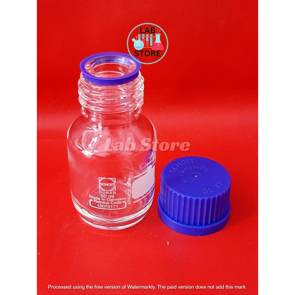 Jual Botol Laboratory 50ml / Botol Laboratorium 50ml / Botol Sampel ...
