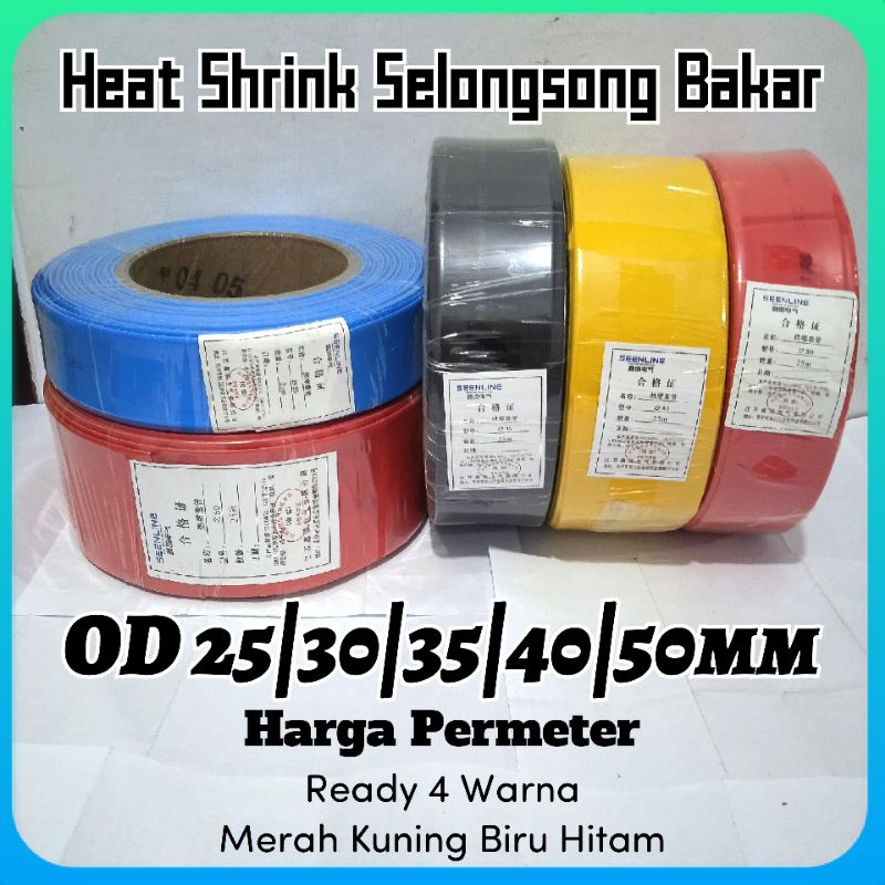 Jual Isolasi Bakar Burn Tape Heat Shrink Tube Selongsong Bakar Permeter