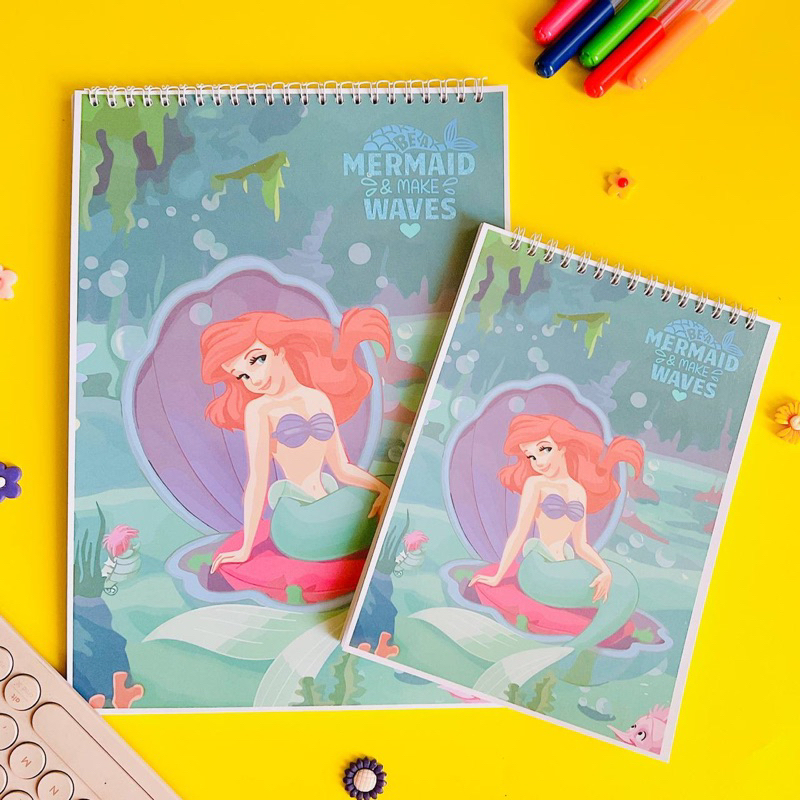 Jual Buku Mewarnai Little Mermaid Ukuran A5 Buku Mewarnai Untuk Anak