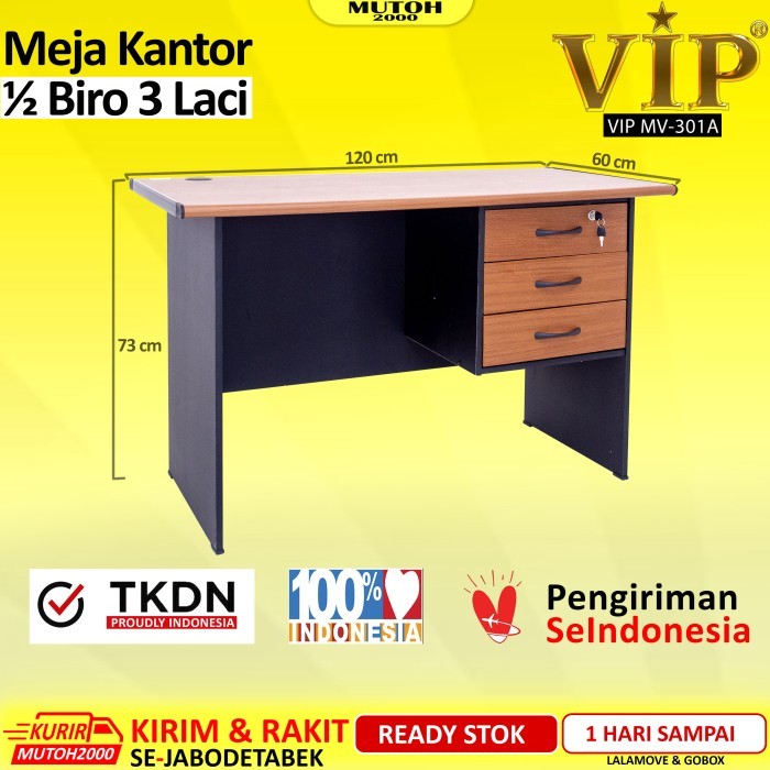 Jual Tkdn Vip Mv A Meja Kantor Kerja Biro Laci Shopee Indonesia