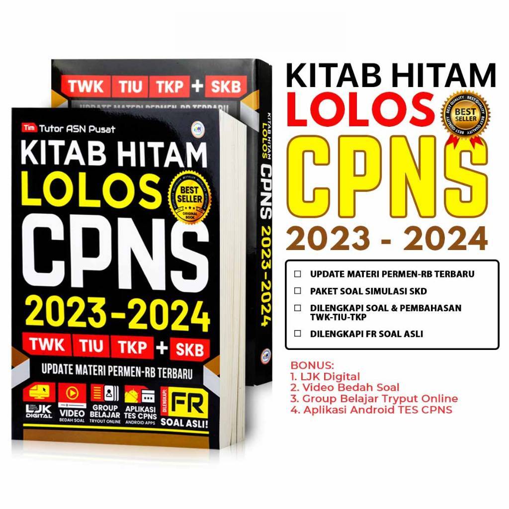 Jual Buku CPNS Dan PPPK 2023 2024 / Kitab Hitam Lolos CPNS 2023 - 2024 ...