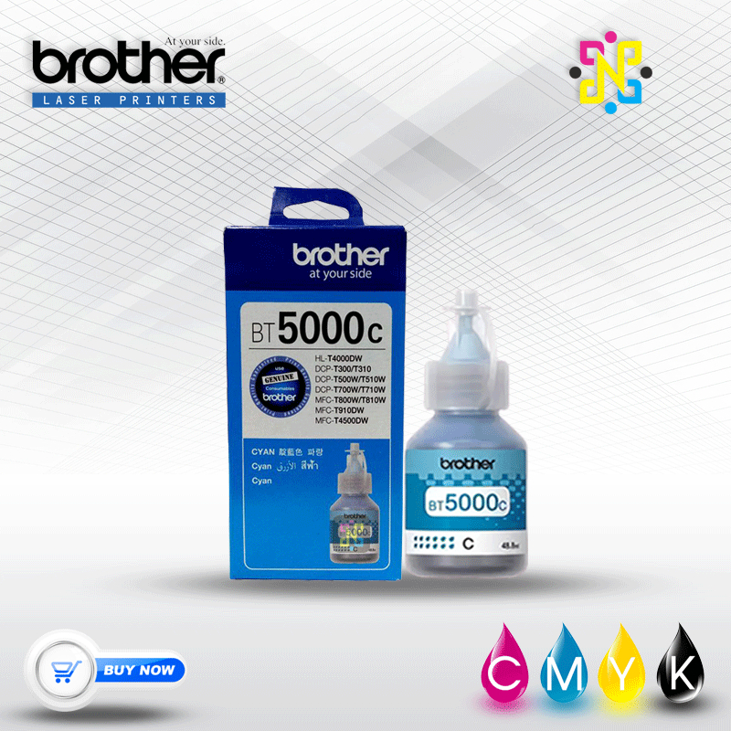 Jual Tinta printer brother bt5000 CYAN DCP T710W DCP T300 DCP-T310 ...