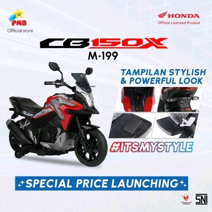 Jual Motor Aki anak ukuran besar CBR 150R Pmb M199 sepeda ces casan