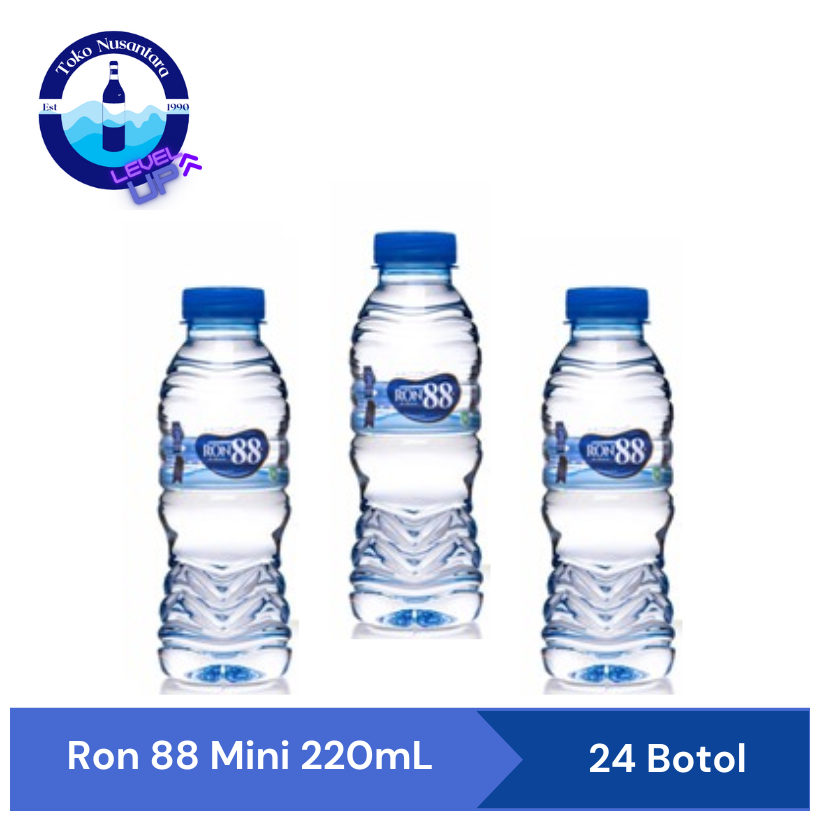 Jual Air Mineral Ron 88 220ml X 24 Botol 1 Dus Botol Mini Instantsameday Shopee Indonesia 8868