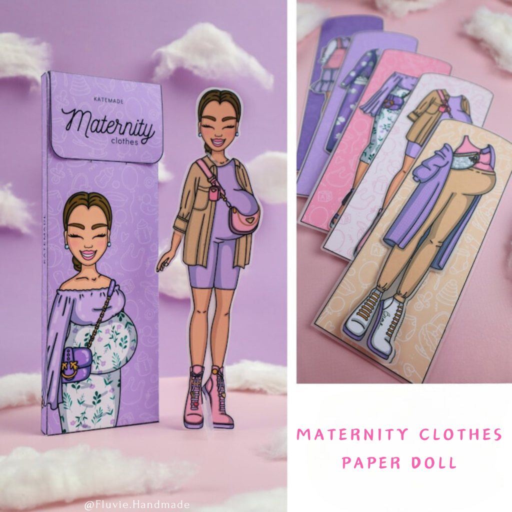 Jual Paper Dolls Dress up Kit , Maternity Clothes, DIY | Mainan Bongkar ...
