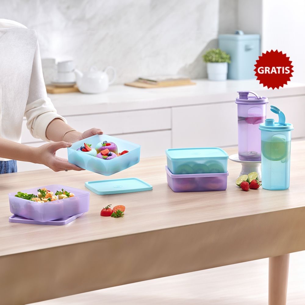 Jual Healthy Buddy Set / Paket Bekal Makan Tupperware Original Termurah ...