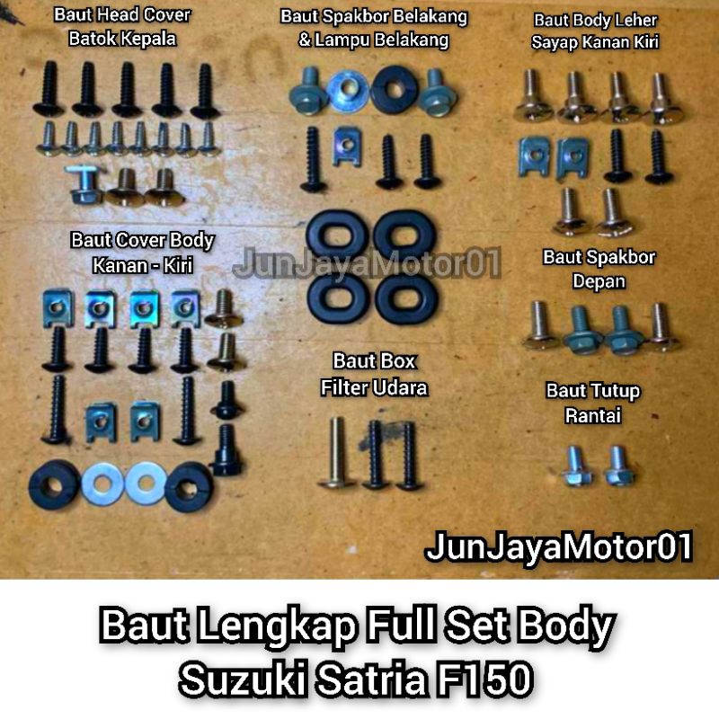 Jual Baut Lengkap Full Set Body Bodi Suzuki Satria F Shopee Indonesia