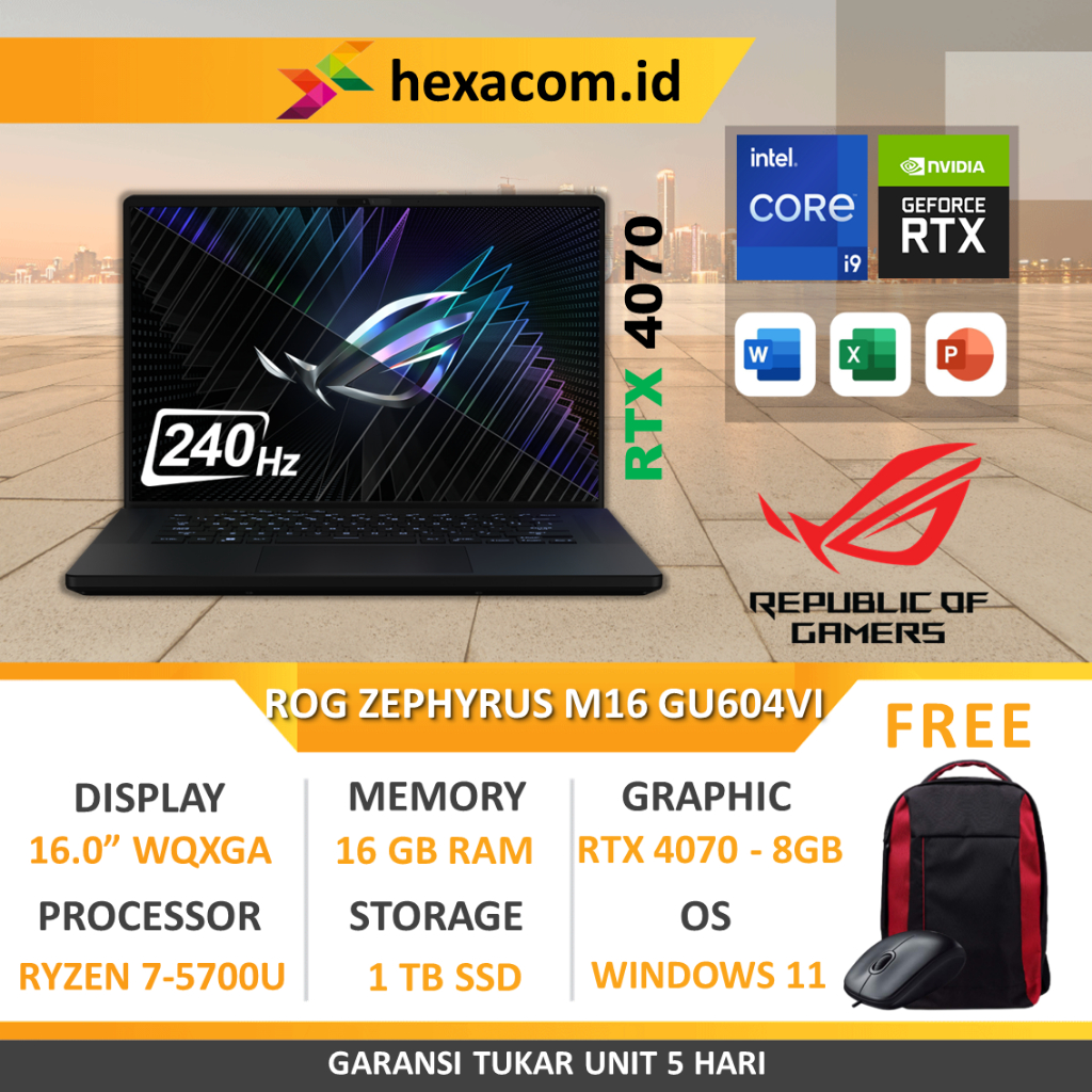 Jual Asus Rog Zephyrus M Gu Vi I H Rtx Gb Tb Ssd