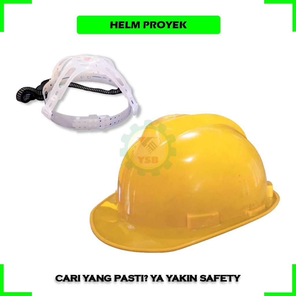 Jual Helm Proyek Safety Helmet Dalaman Inner Warna Kuning Murah Biasa