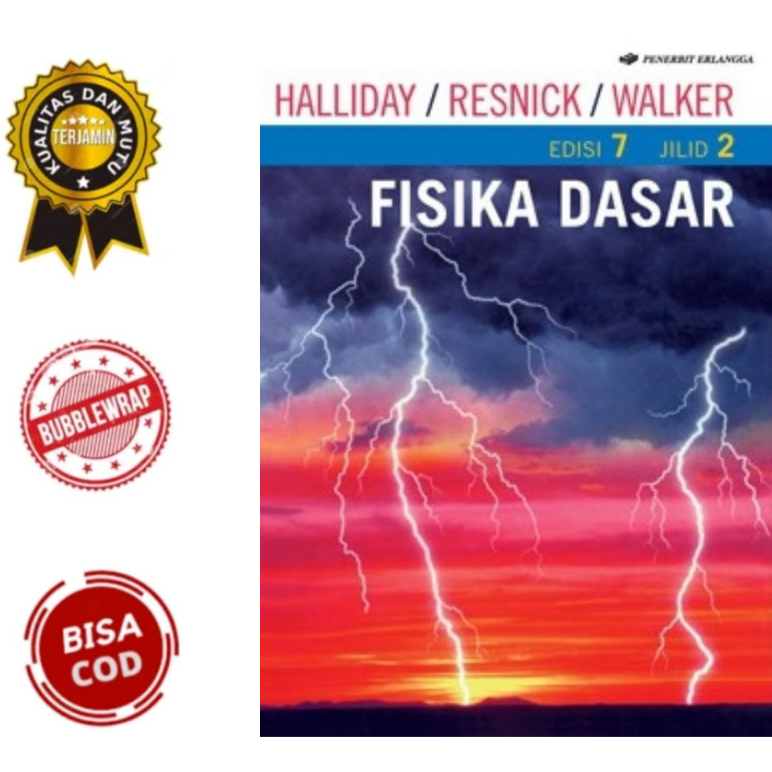 Jual Buku Fisika Dasar Jilid 2 Edisi 7 Halliday Original Shopee