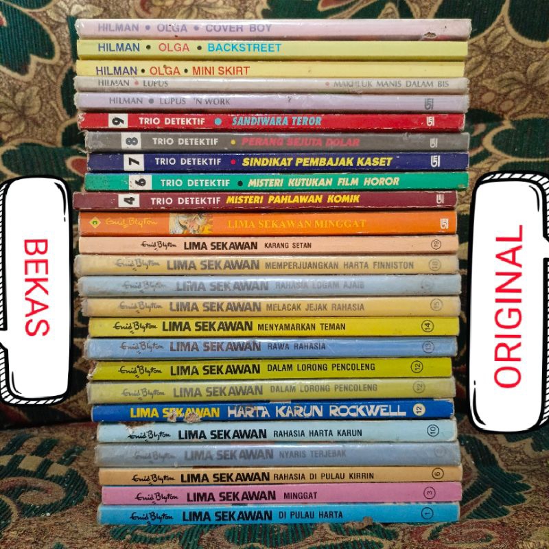 Jual ( ORIGINAL ) ( PRELOVED ) Buku Novel Cerita Misteri Lama Langka ...