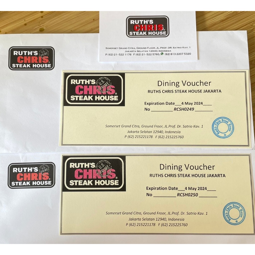 Jual Voucher Ruth's Chris Steak House | Shopee Indonesia