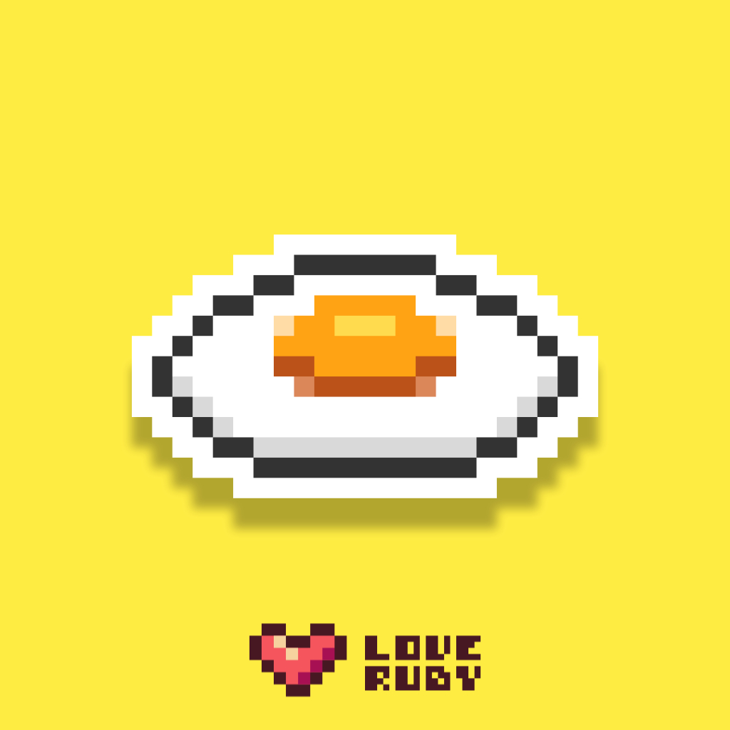 Jual Stiker Lucu Pixel Art Telur Ceplok Mata Sapi | Food Sticker ...