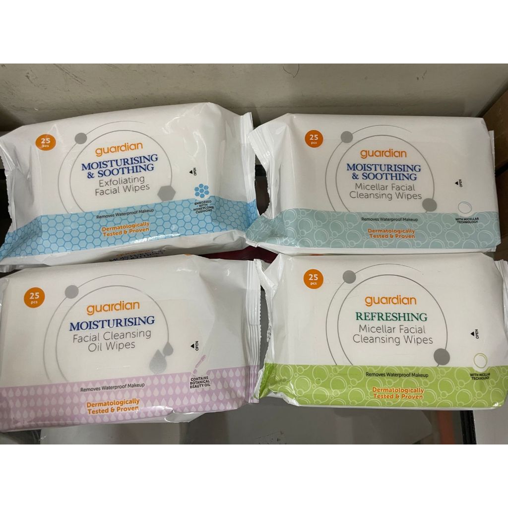 Jual GUARDIAN FACIAL WIPES ISI 25 LEMBAR/GUARDIAN MAKEUP REMOVER WIPES
