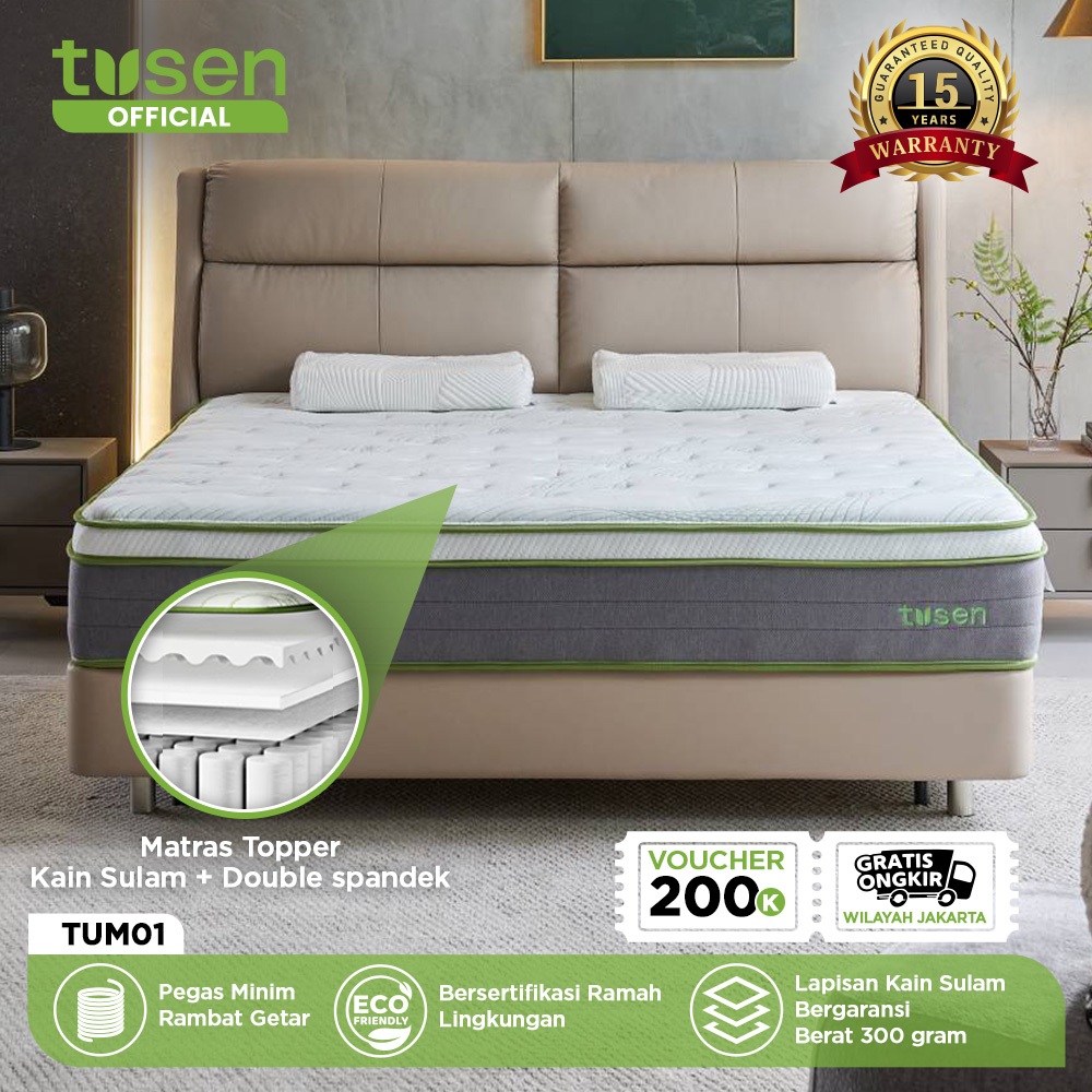 Jual Tusen Matras Kasur Spring Bed In Box Tum Tebal Cm Pocket