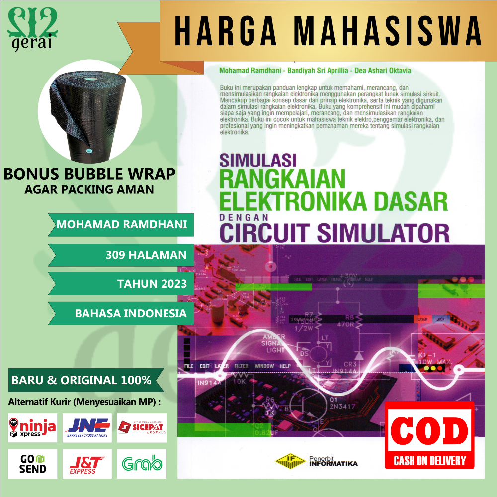 Jual BUKU SIMULASI RANGKAIAN ELEKTRONIKA DASAR DENGAN CIRCUIT SIMULATOR ...