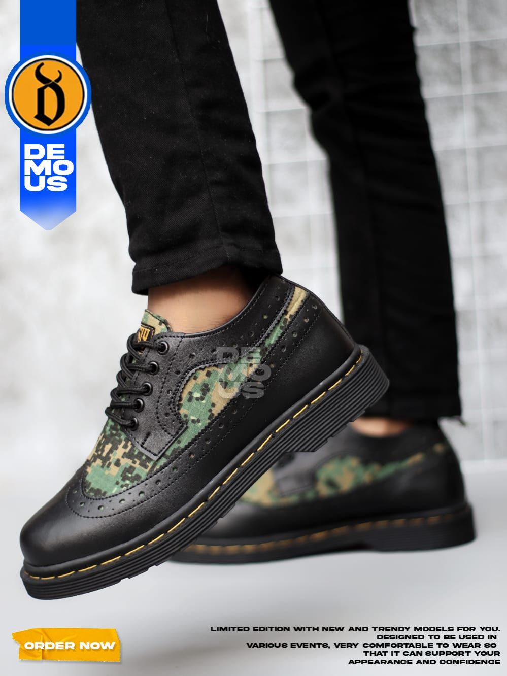Jual DEMOUS - Sepatu Pantofel Formal Docmart Pria Kemo | Shopee Indonesia