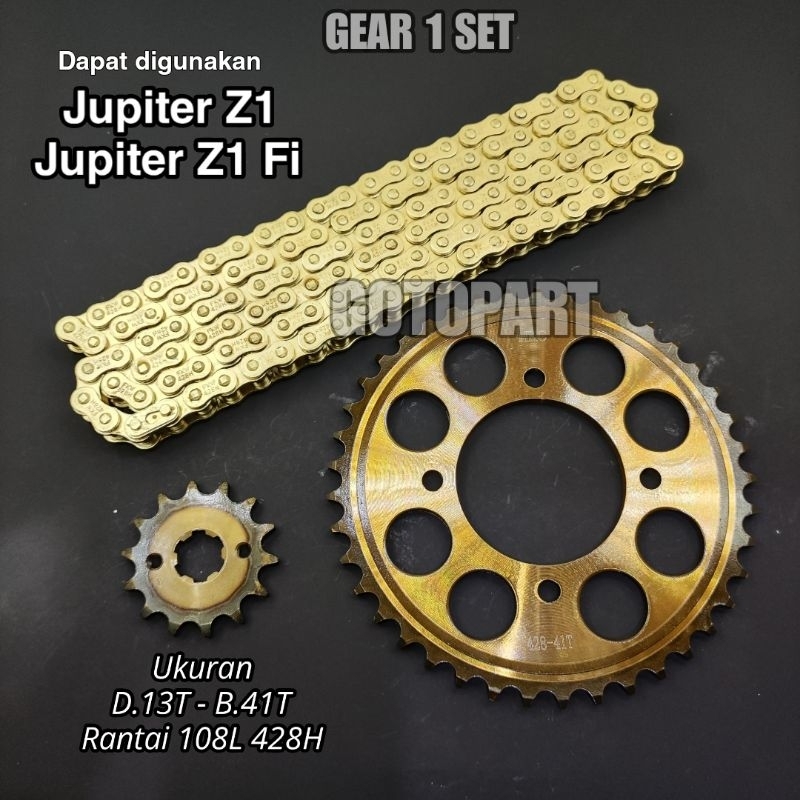 Jual Gear Gir Set Jupiter Z Injeksi Gearset Girset Gigi Tarik Rantai