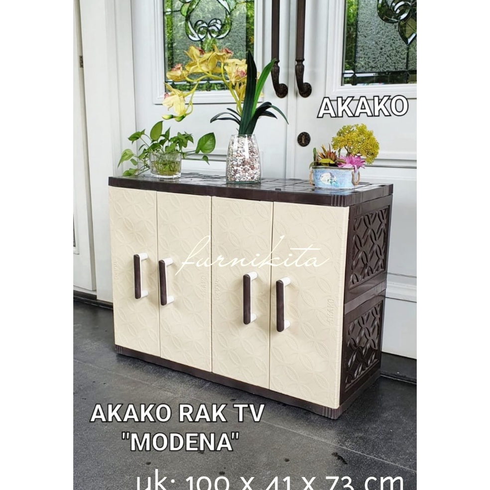 Jual Original RAK TV AKAKO MODENA / LEMARI PLASTIK MEJA TV PLASTIK MEJA ...