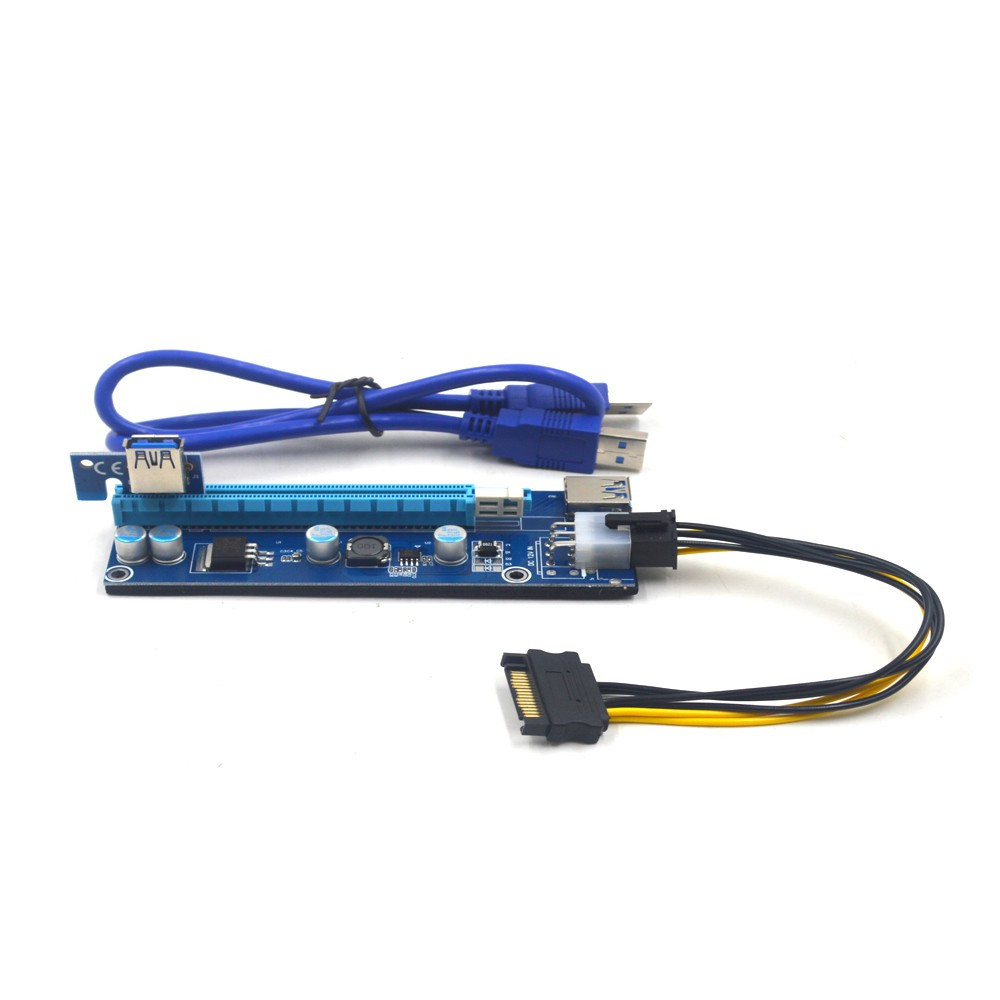 Jual Kabel Sambungan VGA Express Riser Card 6 Pin Power Supply Konektor ...