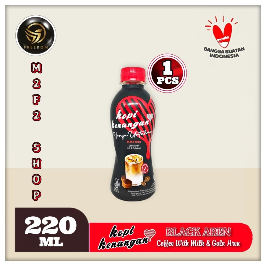 Jual Kopi Kenangan Black Aren With Milk & Gula Aren Pet - 220 Ml ...