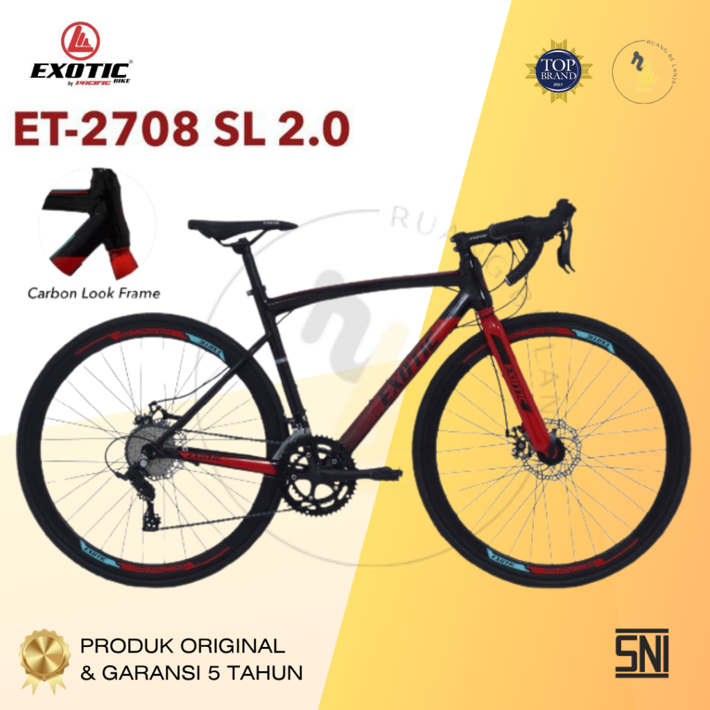 Jual Sepeda Balap Roadbike EXOTIC Alloy ET 2708 SL 2.0 (2 X 8 Speed) By ...