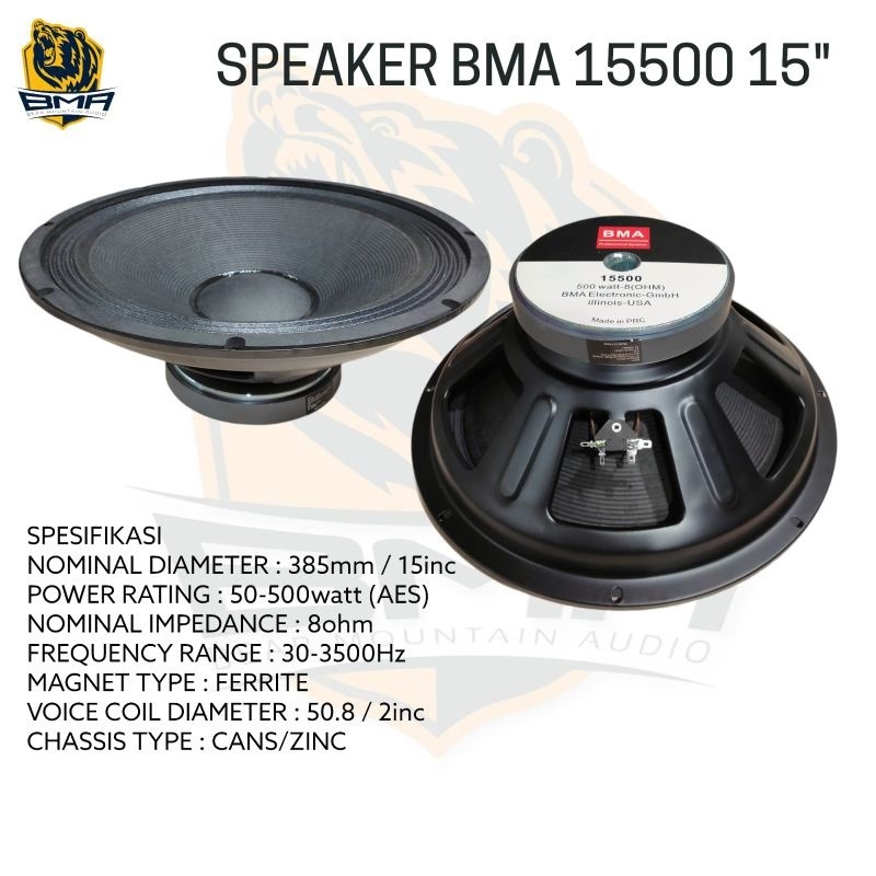 Harga speaker store bma 15 inch