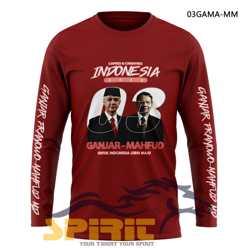 Jual Kaos Ganjar Pranowo Mahfud Baju Kaos Pasangan Capres Cawapres