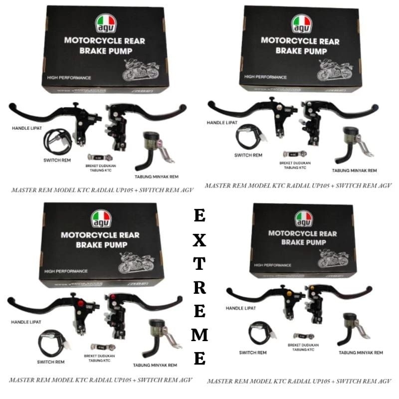 Jual AGV master rem tabung radial full cnc model ktc handle master ...