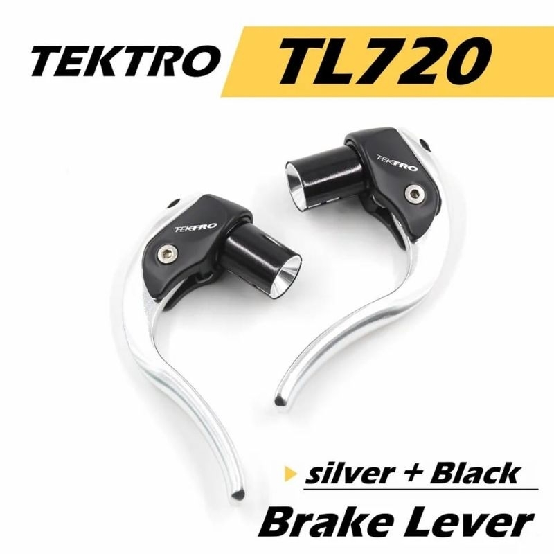 Jual TEKTRO TL720 Aero TT Triathlon Bar End Brake Lever, Silver black ...